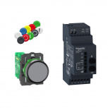 Schneider Electric Botón Pulsador XB5RFA02, Multicolor,Incluye Receptor