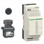 Schneider Electric Botón Pulsador XB5RFB01, Negro