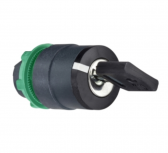 Schneider Electric Cabeza de Selector con Llave ZB5AG4, 2 Posiciones, 22 mm, Negro