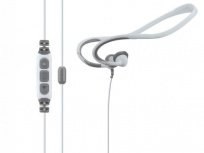 Scosche Audífonos Intrauriculares con Micrófono actionWRAPS II, Alámbrico, 1.1 Metros, 3.5mm, Blanco