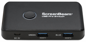 ScreenBeam Hub Concentrador Pro Switch, USB A Hembra - 4x USB A Hembra, Negro