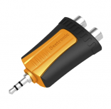 Seetronic Adaptador de Audio 2 x RCA Hembra - 3.5mm Macho