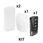 S-Fire Kit Sensor de Movimiento KIT-RF-SFIRE-2, Inalámbrico - Incluye 2 Contactos Magnéticos, 1 PIR y 1 Llavero
