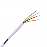 SFire Bobina de Cable para Alarma de 4 Conductores, 22AWG, 100 Metros, Blanco