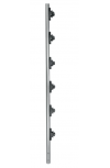 SFire Poste de Paso para Cercas Electricas SF-POST-6, 140cm, Diámetro 1", para 6 Aisladores