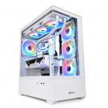 Gabinete Sharkoon AK6 RGB, Midi-Tower, ATX/Micro-ATX/Mini-ITX, USB 3.0, sin Fuente, 4 Ventiladores Instalados, Blanco - Imagen adicional 8