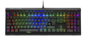 Teclado Gamer Sharkoon SGK60 LED RGB, Teclado Mecánico, Kailh Box Red, Alámbrico, USB, Negro, Español 