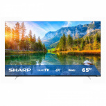 Sharp Smart TV LED Aquos Frameless 65", 4K Ultra HD, Negro