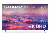 Sharp Smart TV QLED 4TC75HM6320U 75", 4K Ultra HD, Negro