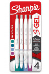 Sharpie Bolígrafo de Gel 2206131, Punto Mediano 0.7mm, Multicolor, 4 Piezas