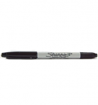 Sharpie Marcador Permanente 32001, Punto Fino, Negro, 12 Piezas