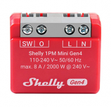 Shelly Módulo Relevador PM Mini Gen4, Inalámbrico, Entrada 110-240V