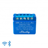 Shelly Módulo Relevador Plus 1 Mini, Inalámbrico, 50 Metros, Azul