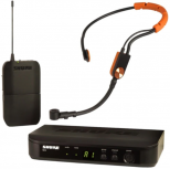 Shure Kit Micrófono para Fitness BLX14, Alámbrico, Negro, incluye Micrófono de Diadema SM31FH/Sistema Inalámbrico