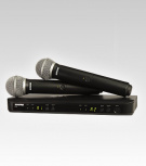 Shure Kit Micrófono BLX288/PG58, Inalámbrico, XLR, Negro