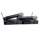 Shure Micrófono Dual SLXD24D/B58, Inalámbrico, Negro