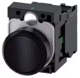 Siemens Botón Pulsador 3SU11000AB101BA0, Negro