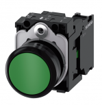 Siemens Botón Pulsador 3SU11000AB401BA0, Negro