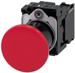 Siemens Botón Pulsador para Interruptor 3SU11001BA201CA0, Rojo