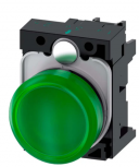 Siemens Luz Piloto 3SU11026AA401AA0, Verde
