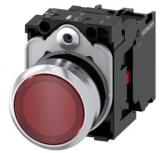 Siemens Botón Pulsador 3SU11520AB201CA0, Rojo