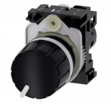 Siemens Botón Pulsador 3SU12002PR101AA0, Negro