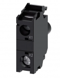 Siemens Caja para Interruptor 3SU14011BC401AA0, 1 Polo, Gris