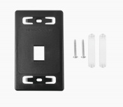 Siemon Placa de Pared Modular, Z-MAX, 1 Puertos, Negro