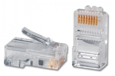 Siemon Conector RJ-45 de 8 Posiciones y 8 Contactos Cat5e, Transparente