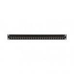 Siemon Panel de Parcheo UltraMAX Cat6a, 24 Puertos Precargados, 1U, Negro