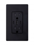Simon Tomacorriente 2500455-068, 2 Enchufes, 127V, 10A, Negro