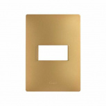 Simon Placa de Pared 2600611-066, 1 Puerto, Oro Mate