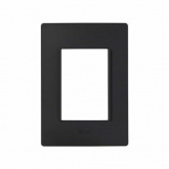 Simon Placa para Pared 2600613-071, 3 Puertos, 10 Piezas, Negro