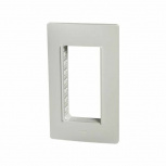 Simon Placa para Pared 2600614-030, 4 Puertos, 5 Piezas, Blanco