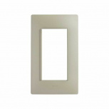 Simon Placa de Pared 2600614-034, 4 Puertos, Oro/Blanco