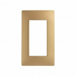 Simon Placa de Pared 2600614-066, 4 Puertos, Oro Mate
