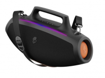 Skullcandy Bocina Portátil Barrel Boombox, Bluetooth, Alámbrico/Inalámbrico, USB-C, 20W, Negro - Resistente a Polvo/Agua