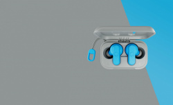 Skullcandy Audífonos Intrauriculares con Micrófono Dime, Inalámbrico, Bluetooth, Micro USB, Gris/Azul - Imagen adicional 4