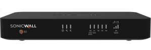 Firewall SonicWall TZ80, Alámbrico, 5 x RJ-45, 1 x SFP, 750 Mbit/s