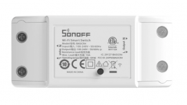 Sonoff Interruptor de Luz Inteligente BASICR4, Wi-Fi, Blanco