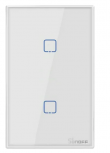 Sonoff Interruptor de Luz Inteligente T2US2C-TX, 2 Botones, Wi-Fi, Blanco