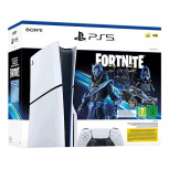 Sony PlayStation 5 Slim Digital Edition Fortnite Cobalt Star 1TB, Wi-Fi, Negro/Blanco