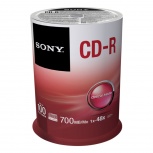 Sony Torre de Discos Virgenes para CD, CD-R, 48x, 100 Discos (100CDQ80SP)