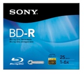 Sony Disco Virgen para Blu-Ray, BD-R, 6x, 25GB, 1 Disco