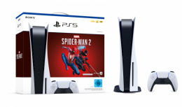 Sony PlayStation 5 Standard Edition 825GB, WiFi, Bluetooth 5.1, Blanco/Negro ― Incluye Juego Marvel's Spider-Man 2