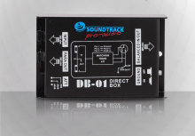 Soundtrack Interfaz Pasiva DB-01, XLR/6.3mm, Negro