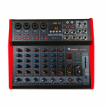 Soundtrack Mezcladora MIX-8PC, 8 Canales, USB, Negro/Rojo