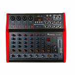 Soundtrack Mezcladora MIX-8PC, 8 Canales, USB, Negro/Rojo