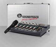 Soundtrack Mezcladora MX-702USB con Estuche y Micrófono, 7 Canales, 420mA
