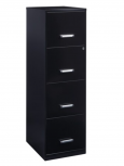 Space Solutions Archivero Metal 21618, 4 Cajones, Negro
